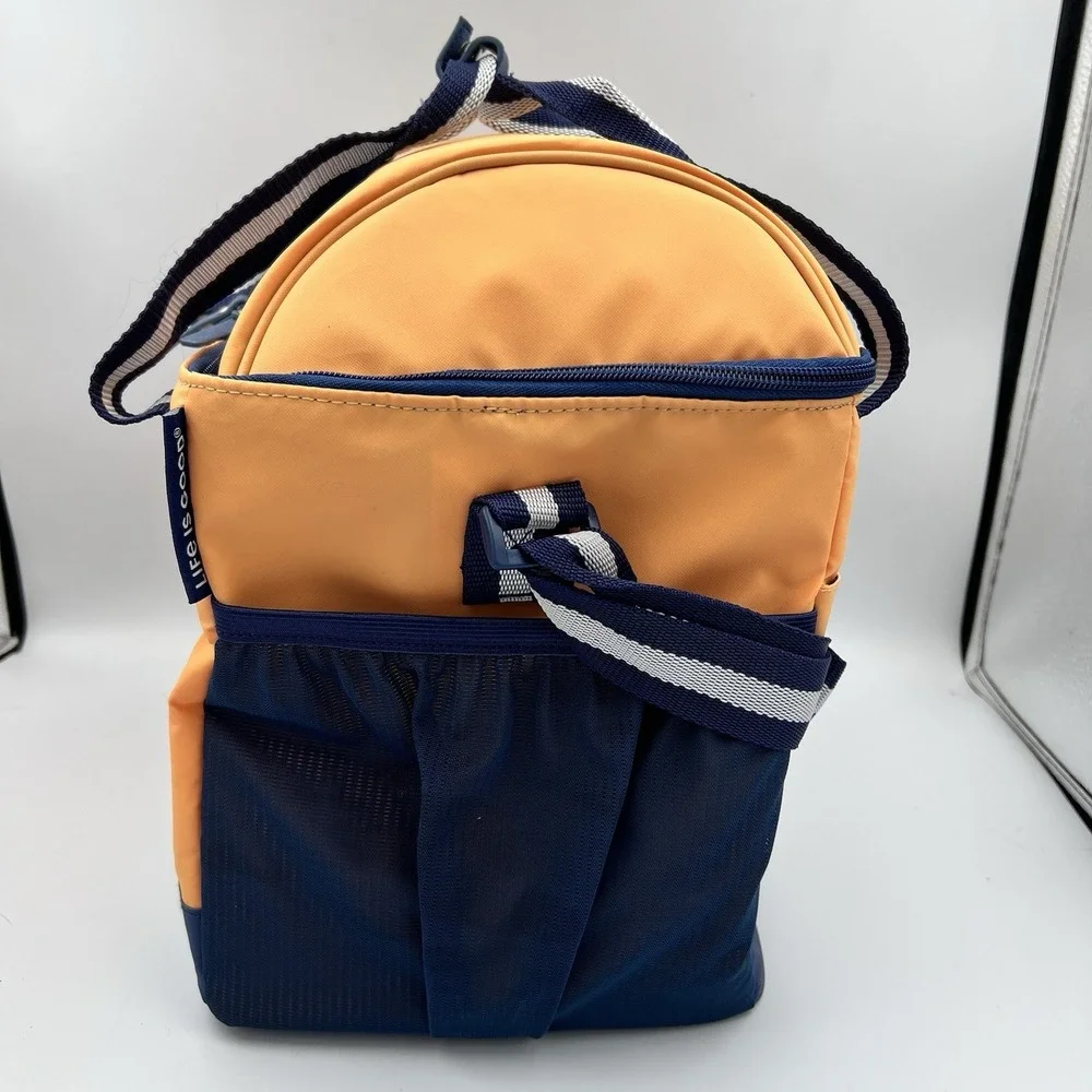 Life Is Good Insulated Cooler Bag 24 Can Handle & Shoulder Strap Lunch Box